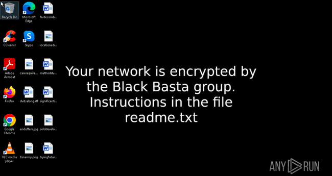 BlackBasta wallpaper in ANY.RUN